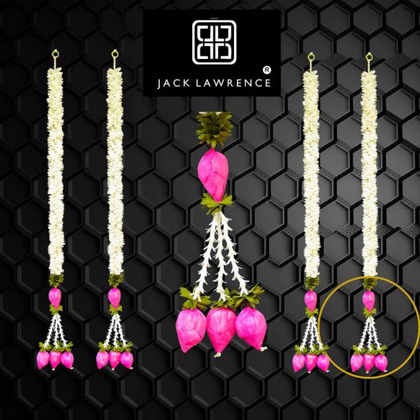 Jack Lawrence Lotus Buds Flower Hangings for Decoration Home, Stage Backdrop Decorative Items Toran