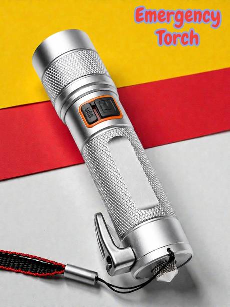Nilesawar X137 Portable LED Torch with Emergency Glass Breaker & Belt Cutter Torch