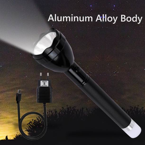 Zeus Volt Lithium Battery Long Range Led torch Light Rechargeable with 2000mAh Battery Torch