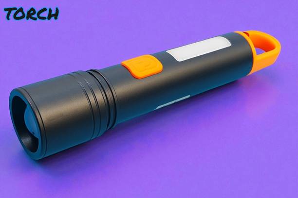Ziddjeet A120 Heavy Duty Torch Long Battery Backup, H...