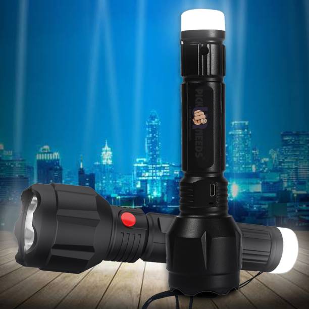 Pick Ur Needs Lithium Battery Long Range Led torch Light Rechargeable with 2000mAh Battery Torch