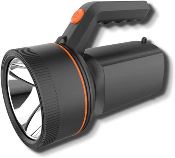 iDOLESHOP 50 Watt Laser Light Long Range Blinker LED Torch with 2000 MAH Rechargeable Battery Black Torch Torch