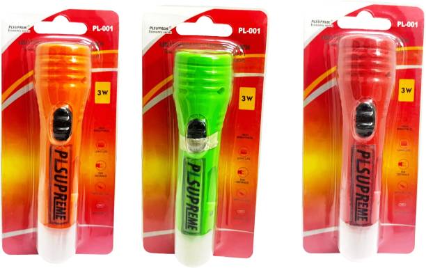 PLSUPREME Premium Quality Mini Torch Light Without charger|Emergency Light Torch