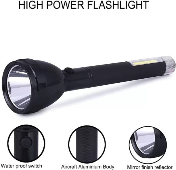 MHAX Lithium Battery Long Range Led torch Light Rechargeable With_2000mAh Battery Torch