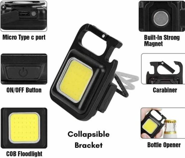 99Drops Flashlight usb Rechargeable keychain bottle opner light Torch