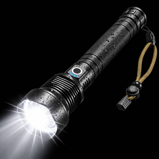 Zeus Volt Rechargeable Powerful Flashlight Zoom Aluminum Alloy Torch for Camping Fishing Torch