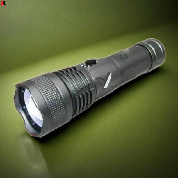 Ziddjeet X442 M983 (ZOOMABLE METAL LED TORCH)5 Modes Flashlight, Super Bright Torch