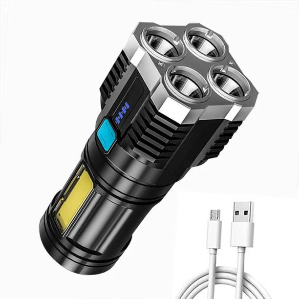 anishify Hammer Torch Powerful Rechargeable LED Flashlight Torch for Enhanced Visibility Torch
