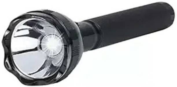 Oximus JY SUPER 8990 (RECHARGEABLE LED TORCH) Torch (Black, 20.5 cm, Rechargeable) Torch