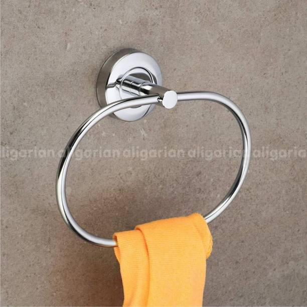 RSP Quality Bit Stainless Steel Heavy Oval Towel Holder for Bathroom, Kitchen (Pack of 1) Set of 1 Napkin Rings