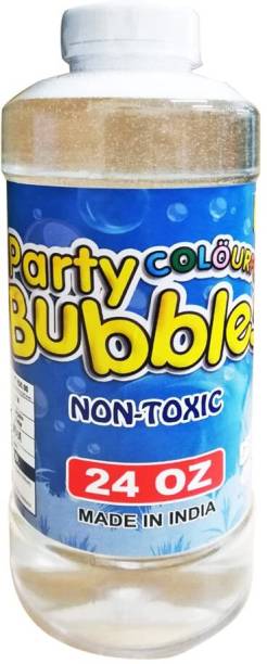 MM toys Bubble Making Gun Refill Liquid Solution Soap Extra Thik, Ready To Use Non Toxic Toy Bubble Maker