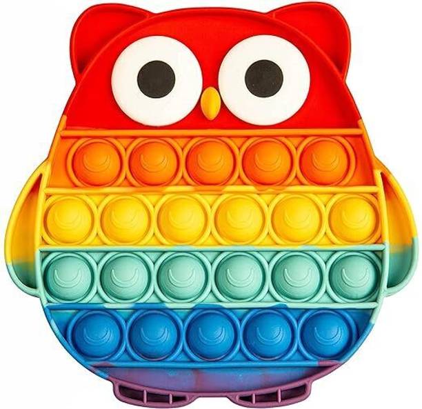 SH Enterprises Poppet Pop It Toy for Kids Popping Sounds Toy Multicolor Finger Puppets