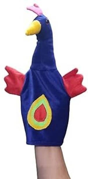 VARUSH Hand Puppets/Hand Puppets for Kid's Learning Playing/Gift for Kids (Peacock) Hand Puppets