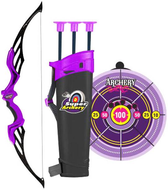 Medivedas Archery Set for Kids Bow & Arrow Set For Kids 3 Years to 12 Years Old - Purple Archery Kit