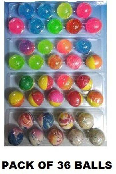 AKANSHA Bouncing balls/Jumping balls Multicolor (Set of 36) Crazy Ball