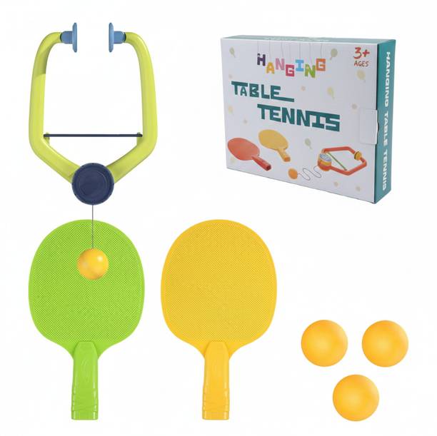 HITWA Hanging Table Tennis Trainer Set Portable Ping Pong Ball & Racket for Kids Tennis