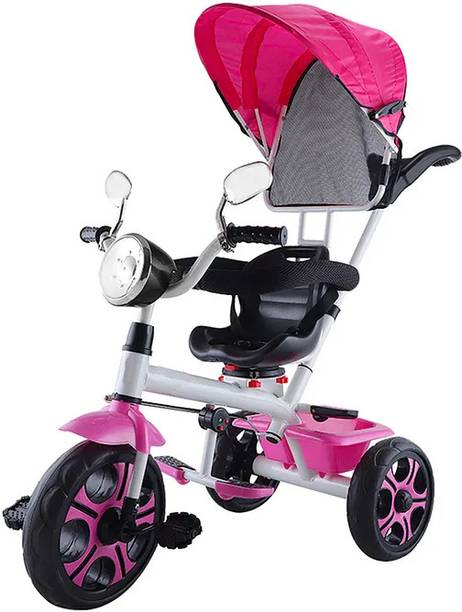 JoyRide CITY BLAZE PRO MAX Musical Trike|Tricycle with Light, Foldable Canopy and 360 Degree Seat Rotating Tricycle for Kids|Boys|Girls Age Group 2 to 5 Years Tricycle