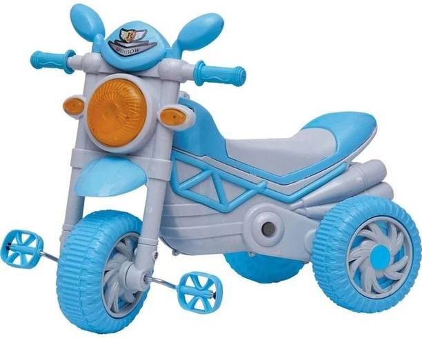CREW4 Bullet Tricycle Ride-on with Lights and for Ages (1-5 years) CRWPREMIUM BULLET-BLUE Tricycle
