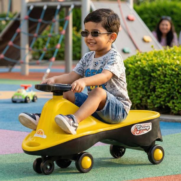 kidznation Kidznation Little Champ Swing Car | Magic Ride-On Car for Kids 97877F Tricycle