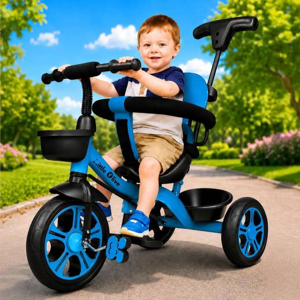 Little Olive Kiddie Kart Tricycle - Safe, Sturdy, And Stylish Ride-On Toy For Kids, Ages 2-5 Tricycle