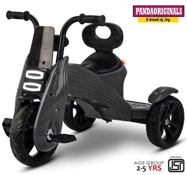 Pandaoriginals N TORUE TRICYCLE FOR KIDS WITH WEIGHT CAPACITY 50 KG N TORQUE TRICYCLE BLACK | SUPER STYLISH AND PREMIUM WITH MUSIC AND LIGHTS Tricycle