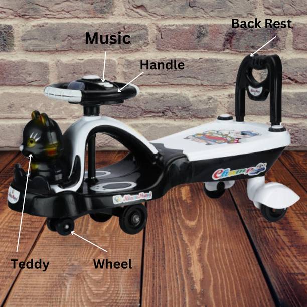 SWINGISH BB-600 Magic Car Gudda (Black) BB-600 Magic Car Gudda (Black) Tricycle