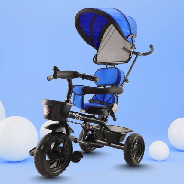 Toyzoy Maple Smart Baby Tricycle with Parental Handle, Foldable Canopy for Kids 2+Years TZ-532 Tricycle