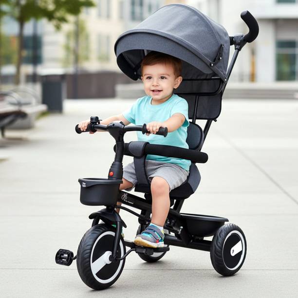 R for Rabbit Tiny Toes T30 Ace Kids Tricycle with Canopy, Parental Control and Storage Basket TCTT30AGY1 Tricycle