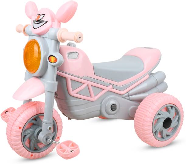 baby tone KIDS BEST SCOOTER, LIGHT & MUSIC, BEST FOR 3 TO 5 YR KIDS Scooter (Light Blue) 4575 Tricycle
