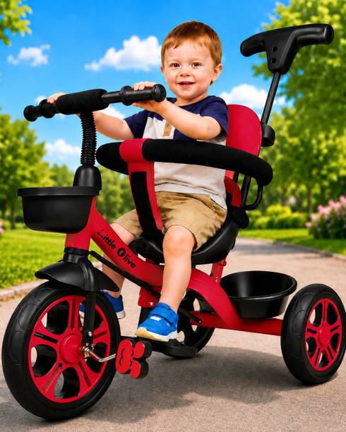 Little Olive Kiddie Kart Tricycle - Safe, Sturdy, And Stylish Ride-On Toy For Kids, Ages 2-5 Tricycle