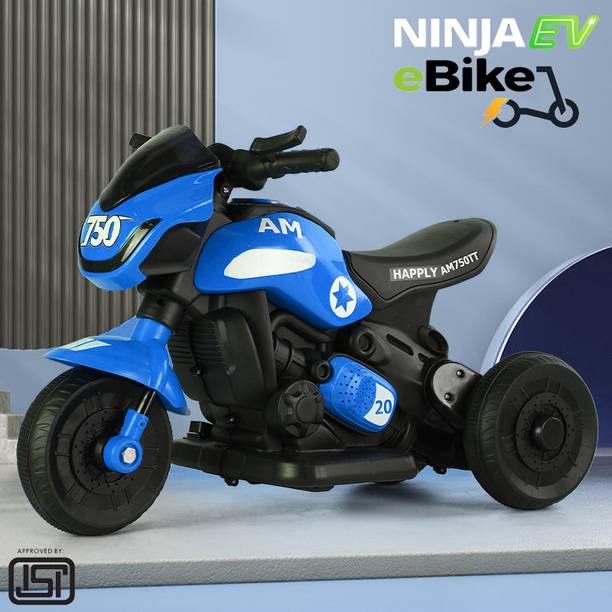 Pandaoriginals ninja ev tricycle With Music And Lights, Forward and Backward Gear, Built in MP3 player Tricycle