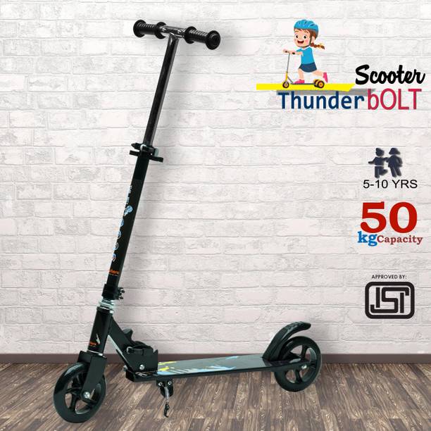 Pandaoriginals Steel Frame Large Foldable & Height Adjustable Handle Scooter Skating Scooter
