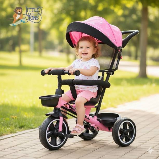 Little lions TFT Hyper Pro 500 Canopy/Plug N Play Trike/Baby Tricycle with Parental Control Tricycle