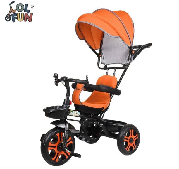 LOL-FUN Tricycle with Canopy For Ages (1–5 years) BABY FOR KIDS TRICYCLE CANOPY BLUE Tricycle