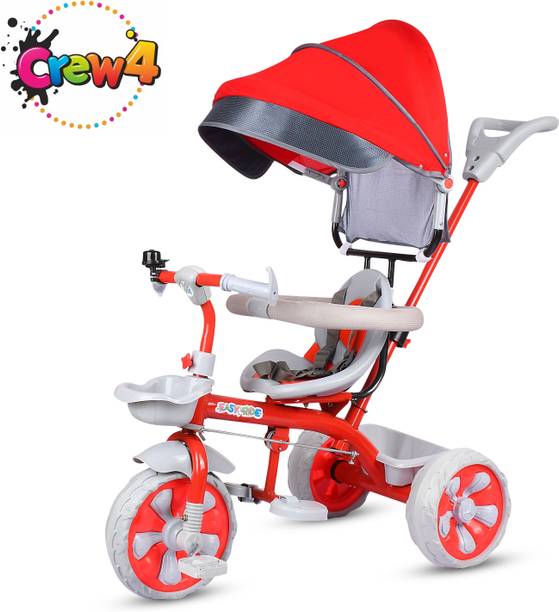 CREW4 Tricycle with Canopy and Parental Handle 2 to 5 years DVPOT-13B Tricycle