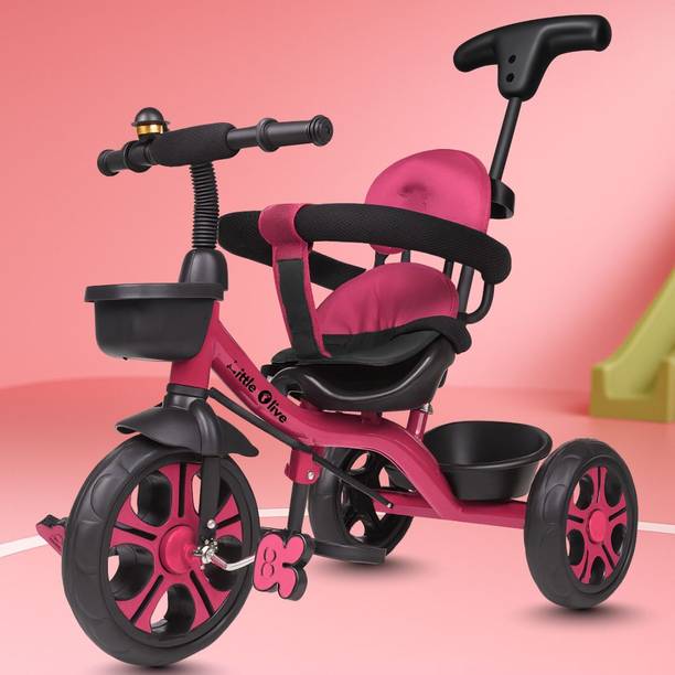Little Olive Kiddie Kart Tricycle - Safe, Sturdy, And Stylish Ride-On Toy For Kids, Ages 2-5 Tricycle