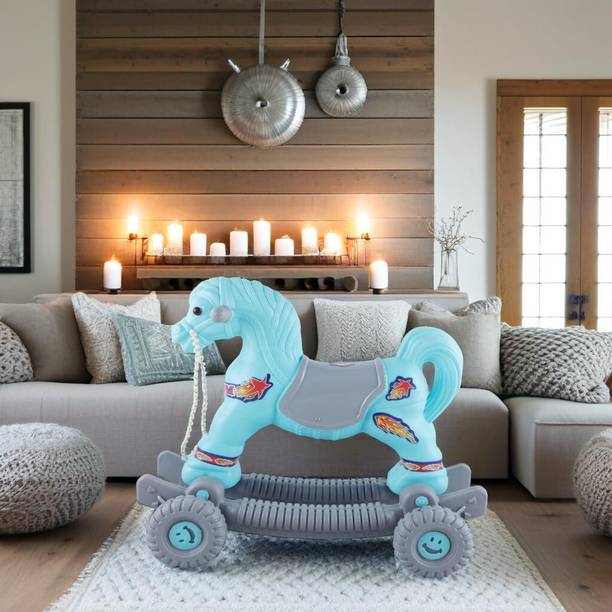 toyprofessor Baby Horse Rider and Rocker Boy Girl Unisex Playtime Fun for Kids 1-3 Years ride on toy with lagam Tricycle