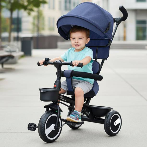 R for Rabbit Tiny Toes T30 Ace Kids with Canopy, Parental Control and Storage Basket TCTT30ADB1 Tricycle