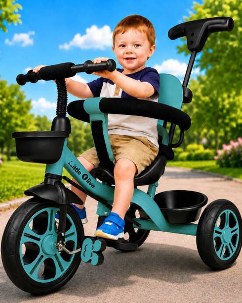 Little Olive Kiddie Kart Tricycle - Safe, Sturdy, And Stylish Ride-On Toy For Kids, Ages 2-5 Tricycle