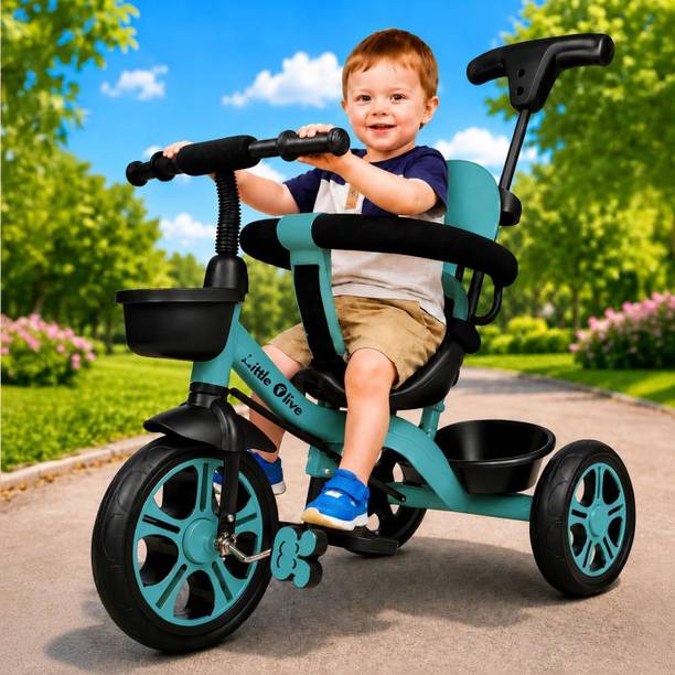 Little Olive Kiddie Kart Tricycle - Safe, Sturdy, And Stylish Ride-On Toy For Kids, Ages 2-5 Tricycle