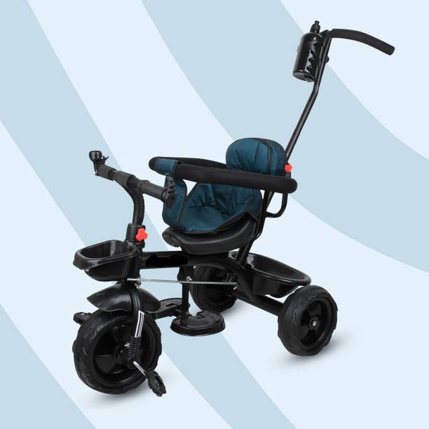 DUGGI MUGGI Kids Best Tricycle for Ride with Safety 552 Kids Parental Handle,Basket,Seat with Cloth Tricycle