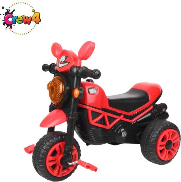 CREW4 Bullet Tricycle Ride-on with Lights and Sounds baby Mini Bullet Tricycle for Kids Tricycle