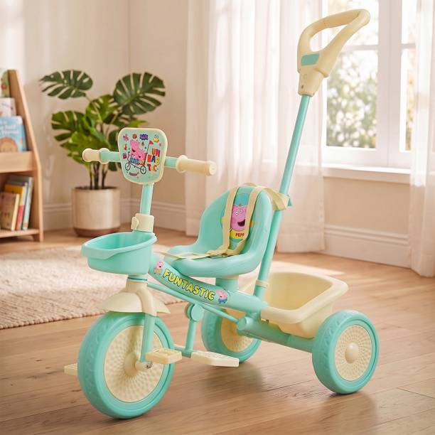 StarAndDaisy 2 In 1 Toddler Tricycle With Parent Push Handle And Safety Harness TPH-BY Tricycle