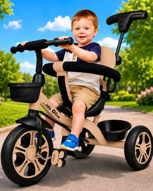Little Olive Kiddie Kart Tricycle - Safe, Sturdy, And Stylish Ride-On Toy For Kids, Ages 2-5 Tricycle