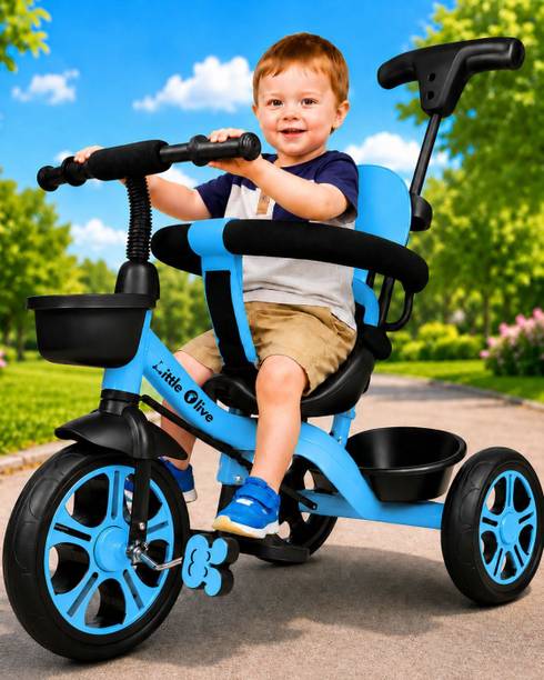 Little Olive Kiddie Kart Tricycle - Safe, Sturdy, And Stylish Ride-On Toy For Kids, Ages 2-5 Tricycle