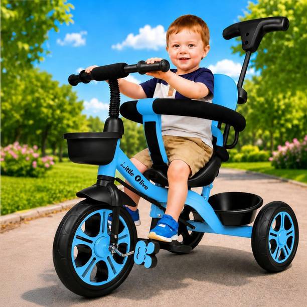 Little Olive Kiddie Kart Tricycle - Safe, Sturdy, And Stylish Ride-On Toy For Kids, Ages 2-5 Tricycle
