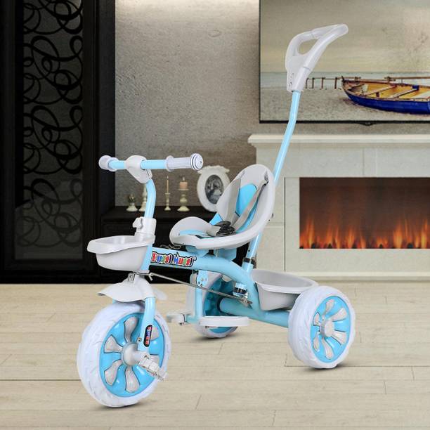 TOYSHOPPEE Trike Cycle for Kids Cycle 1-5 Years - Tricycles for Boy&Girl Durable Tricycle with Parental Control 30Kg Capacity with 3 Eva Wheels,Basket Tricycle