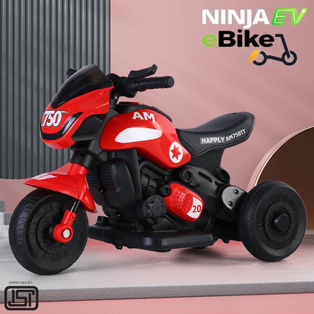 Pandaoriginals ninja ev tricycle Ninja Ev With Music And Lights, Forward and Backward Gear, Built in MP3 player Tricycle