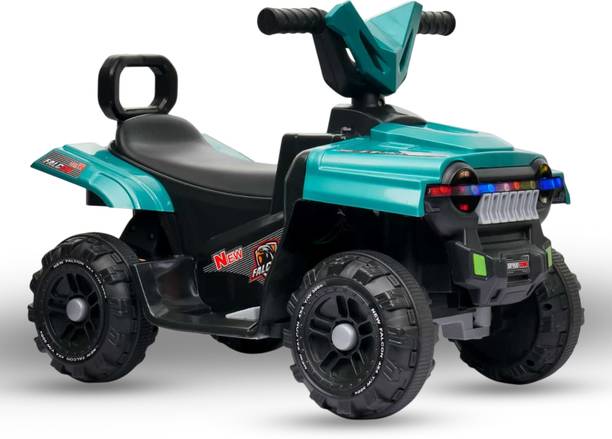 Panda Creation Battery Operated Musical Ride on Car for 3 to 8 Year Kids with Foot Accelerator Backrest & Music Button Tricycle