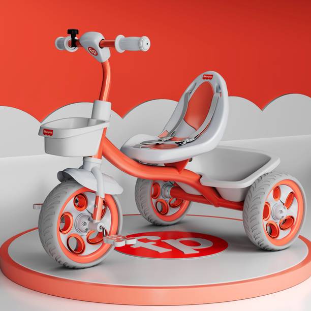 FISHER-PRICE Tricycle for kids 2 to 5 Years / Tri Cycle with Seat Belt & Belt Fisher_Price_tricycle-Red Tricycle